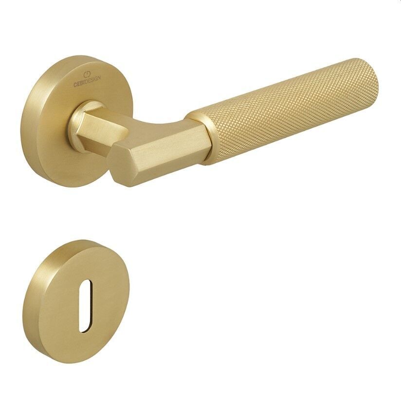 MOOD-K Kapı Kolu Seti Oda Pirinç Mat