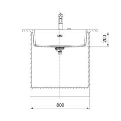 Franke Granit Eviye Tek Gözlü Damlalıksız Bx Maris Mrg 210/110-72 Oyster