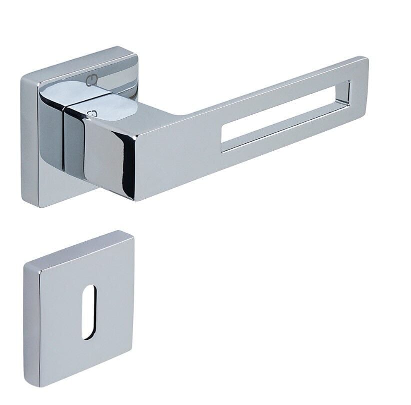 S-CUBE Kapı Kolu Seti Oda Krom Parlak