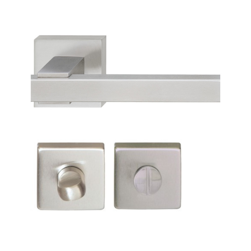 Hafele Kapı Kolu Seti Lola WC Mat Paslanmaz Çelik