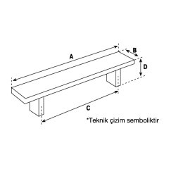 Hafele Mobilya Kulpu Cerella 128mm Paslanmaz Çelik