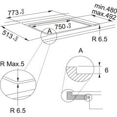 Franke İndüksiyonlu Ocak Mythos FMY 808 I FP BK Nero