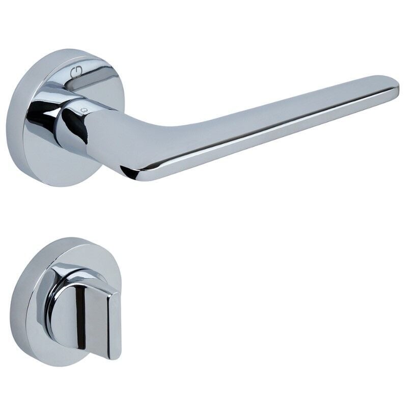 GIGI Kapı Kolu Seti WC Krom Parlak