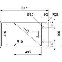 Franke Granit Eviye Tek Gözlü Damlalıklı Fresno FSG 611 Stone Grey