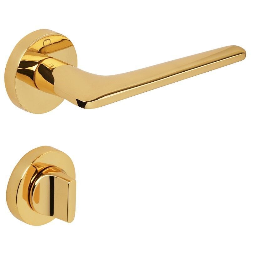 GIGI Kapı Kolu Seti WC Altın Parlak