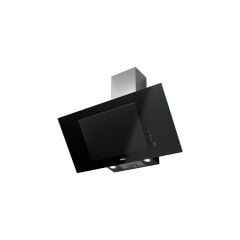 - DVT 98660 TBS BK - Duvar Tipi Davlumbaz - 698 m³/h - Inox/Siyah Cam - 90 cm - 112930043