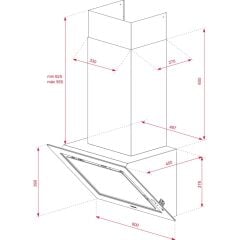 Peramics Teka - DLV 68660 ST - Duvar Tipi Davlumbaz - 782 m³/h - Gri Cam - 60 cm - 112930028