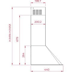 - Dos 90.2 Vn - Duvar Tipi Country Davlumbaz - 631 M³/h - Vanilya - 90 cm - 113010009