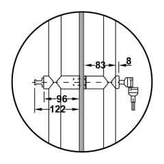 Hafele Çekme Kol Ph 2139 1500mm Paslanmaz Çelik Mat