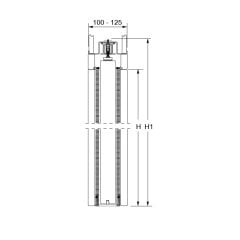Hafele Unico Tek 900x2100mm