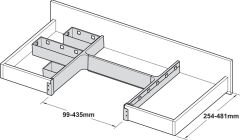 Hafele Magic Box Organizasyon Kutusu 168x84mm Mat Beyaz Renk