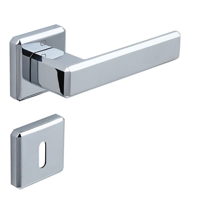 CARLI Kapı Kolu Seti Oda Krom Parlak