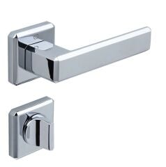 CARLI  Kapı Kolu Seti WC Krom Parlak