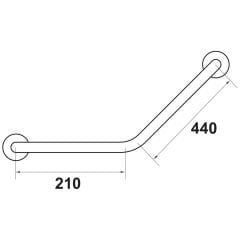 Hafele Açılı Tutamak Hose 440mm Parlak Altın