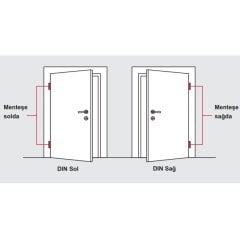 Hafele Yaprak menteşe pirinç parlak Sağ 100x88x3mm