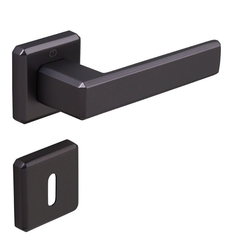 CARLI Kapı Kolu Seti Oda Antrasit Satine