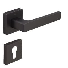 LETA Kapı Kolu Seti Yale Antrasit Satine