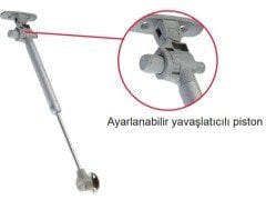 Hafele Notus Plus Gazlı Piston Frenli 60N