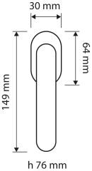 Touch Pencere Kolu Krom Mat