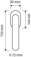 Axis Pencere Kolu Krom Mat