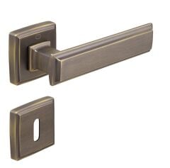 ROME Kapı Kolu Seti Oda Fırçalanmış Antik Pirinç