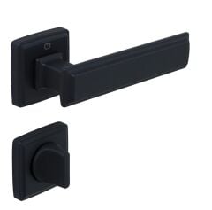 ROME Kapı Kolu Seti WC Siyah Mat