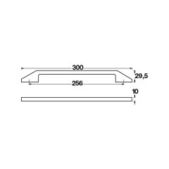 Hafele Mobilya Kulpu Knite2 256mm Parlak Krom