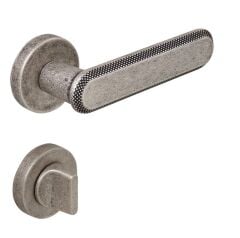 NOLA Kapı Kolu Seti WC Antik Gümüş