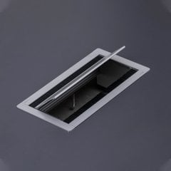 Hafele Kablo Kanalı Exit 100x200mm Mat Eloksal Renk