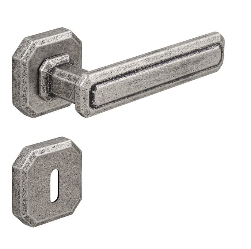 KING Kapı Kolu Seti Oda Antik Gümüş