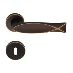 Fish Kapı Kolu Seti  Mat Bronz Oda
