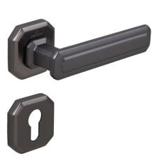 KING Kapı Kolu Seti Yale Antrasit Satine