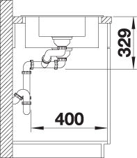 Blanco Granit Eviye Legra 6S Tezgah Üstü 1,5 Gözlü Damlalıklı Gri