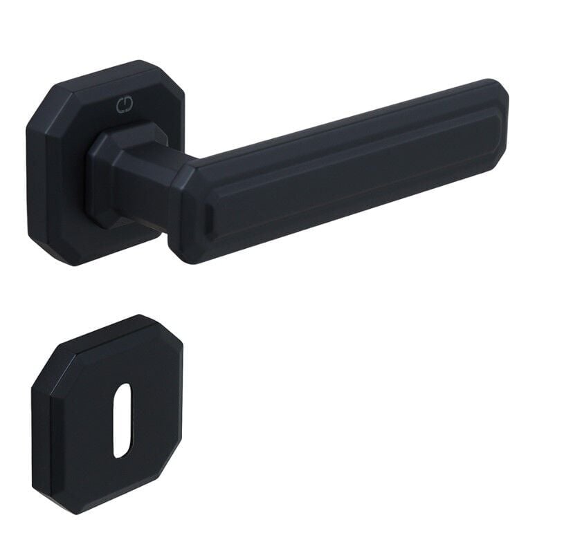 KING Kapı Kolu Seti Oda Siyah Mat