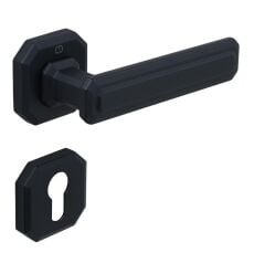 KING Kapı Kolu Seti Yale Siyah Mat