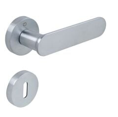 OVA Kapı Kolu Seti Oda Fırçalanmış Krom