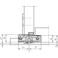 Simonswerk Tectus TE 240 3D Gizli Menteşe Gümüş Renk