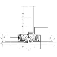 Simonswerk Tectus TE 240 3D Gizli Menteşe Bronz Renk