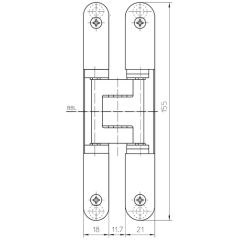Simonswerk Tectus TE 240 3D Gizli Menteşe Bronz Renk