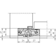 Simonswerk Tectus TE 240 3D Gizli Menteşe Bronz Renk