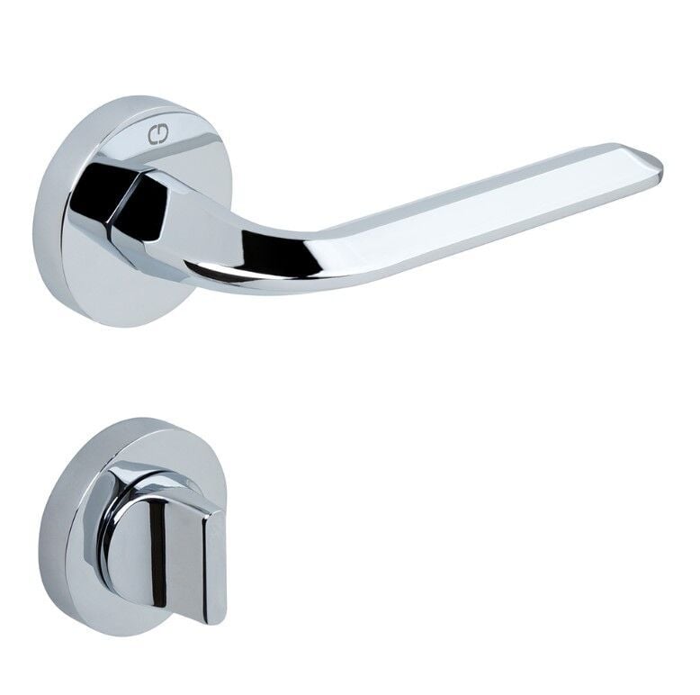 MIRA Kapı Kolu Seti WC Krom Parlak