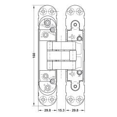 Hafele 60SC Gizli Menteşe