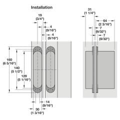 Hafele 60SC Gizli Menteşe