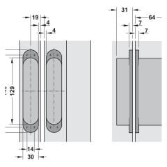 Hafele 60SC Gizli Menteşe