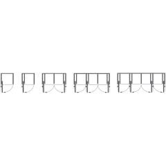 Hafele  Slido F-Park71 16A, Ahşap Pivot Kayar Kapaklar , Set