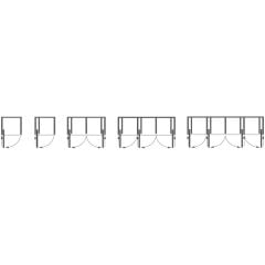 Hafele  Slido F-Park71 16A, Ahşap Pivot Kayar Kapaklar , Set