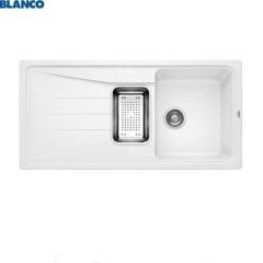 Blanco Granit Eviye Sona 6S Tezgah Üstü1,5 Göz Damlalıklı Beyaz