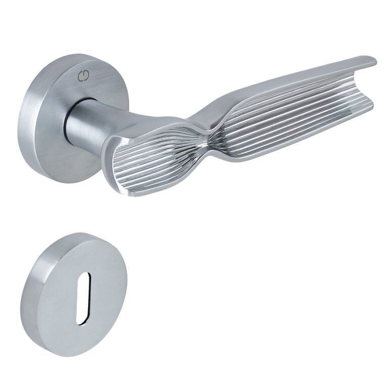 VIVA Kapı Kolu Seti Oda Fırçalanmış Krom