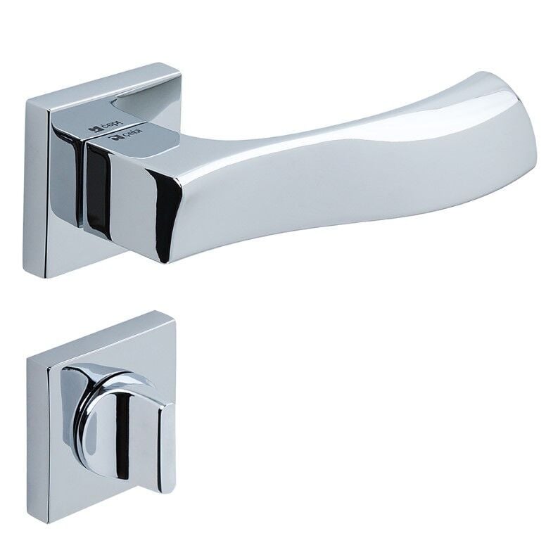 LIVA Kapı Kolu Seti WC Krom Parlak