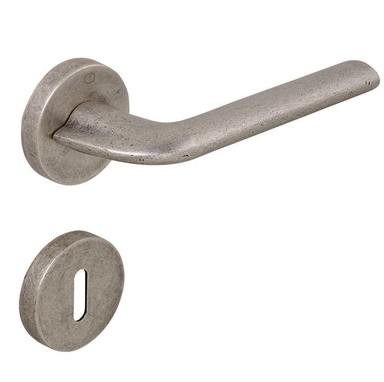 LUMA Kapı Kolu Seti Oda Antik Gümüş